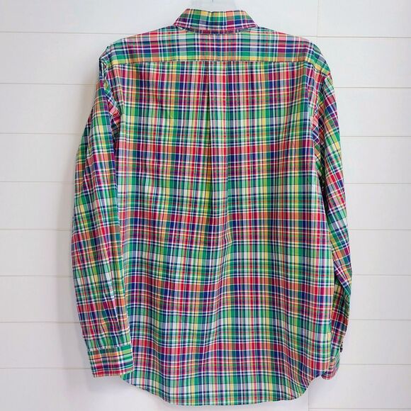 Ralph Lauren Classic Fit Plaid Shirt Men's XL Plaid Button Down Long Sleeve - Picture 3 of 7